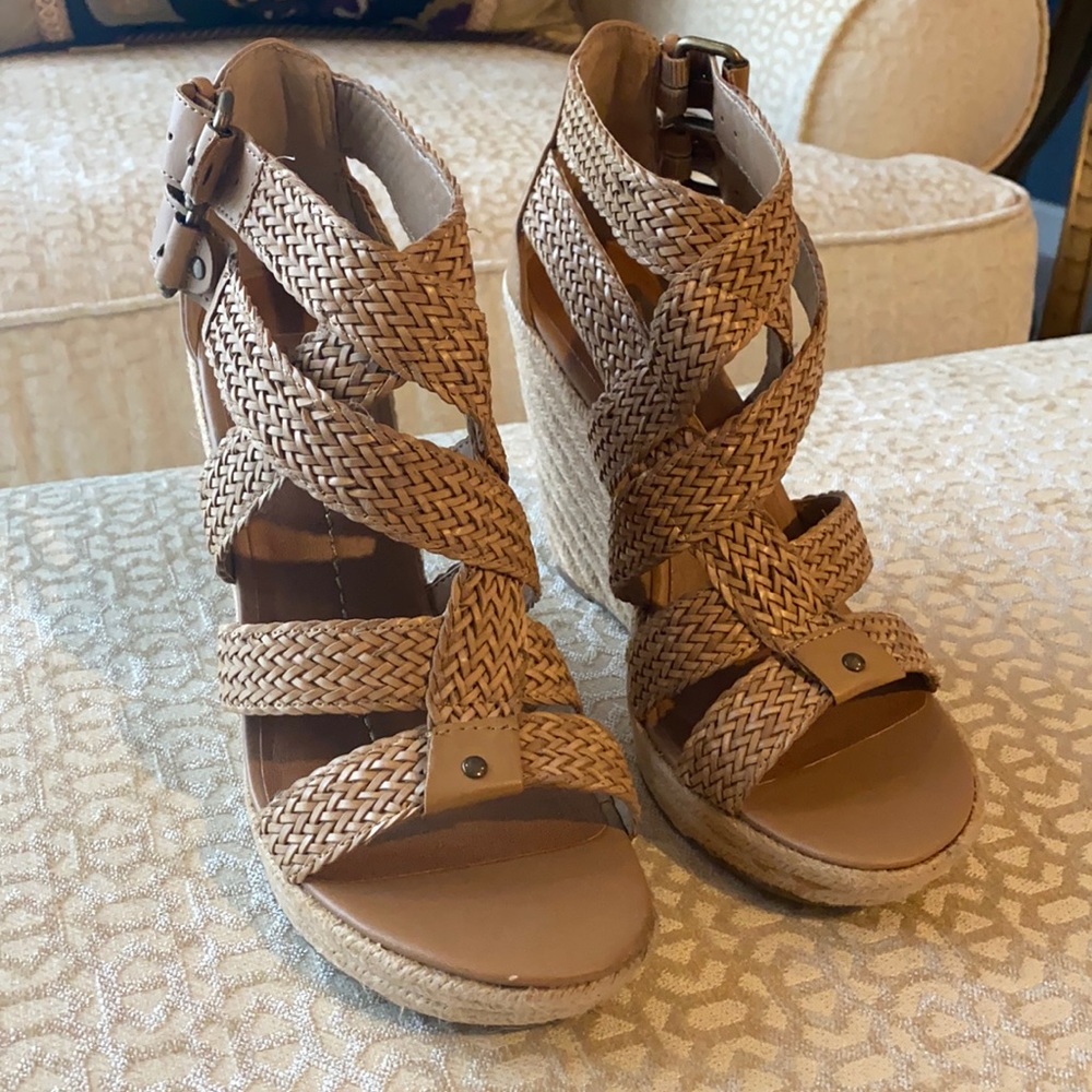 Dolce Vita woven strap wedge sandals